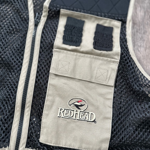 RedHead Tan & Black Sleeveless Zip Up Hunting Vest L/XL - Picture 3 of 6